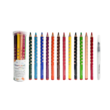 투코비 이지스타트 점보 수채 색연필 12색 (물붓펜 포함)